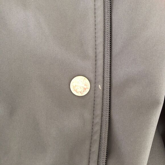 IZOD Jacket Men's Size L Gray L/S Fleece Lined Full Zip Front/Pockets EUC - Picture 8 of 8